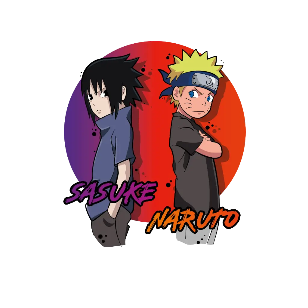 Oversized T-Shirt – “Naruto & Sasuke”