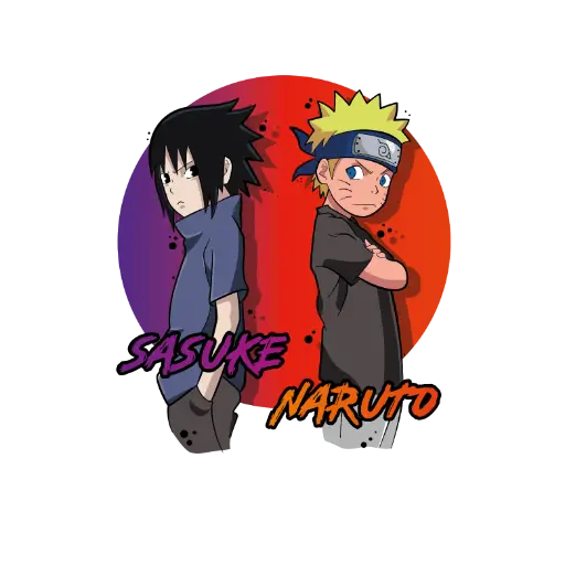 Oversized T-Shirt – “Naruto & Sasuke”